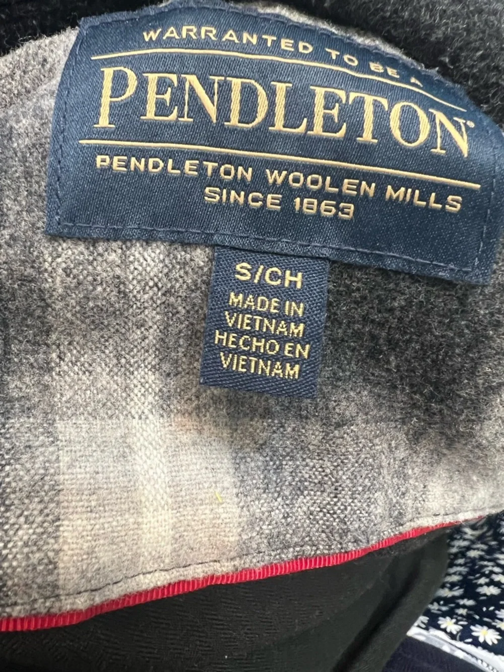 EUC Pendleton Gray Wool Military Field Jacket. Size Small